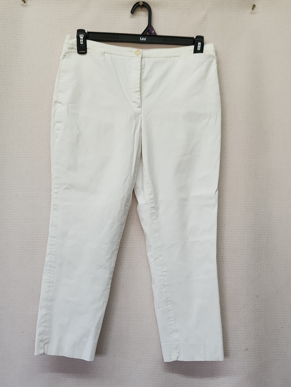 Faconnable White Pants with Branded Waist Label